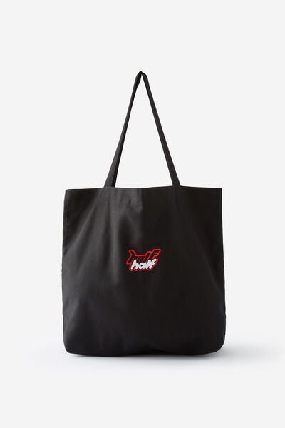 Foundation Factorie Mega Tote, HALF HALF RED / BLACK