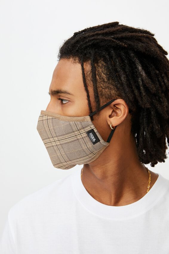 Foundation Face Mask, TAN CHECK