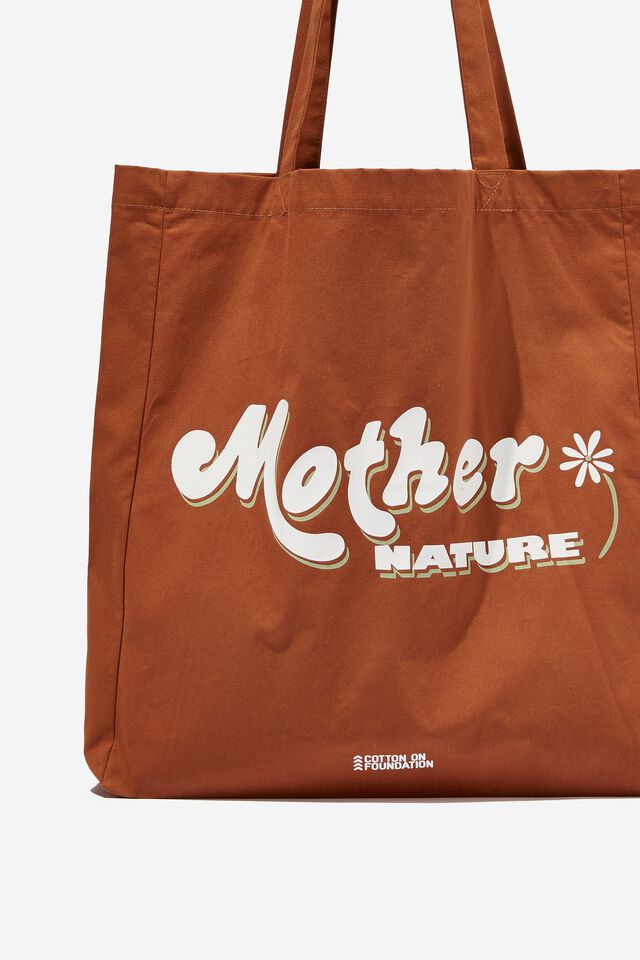 Foundation Adults Organic Tote Bag, MOTHER NATURE