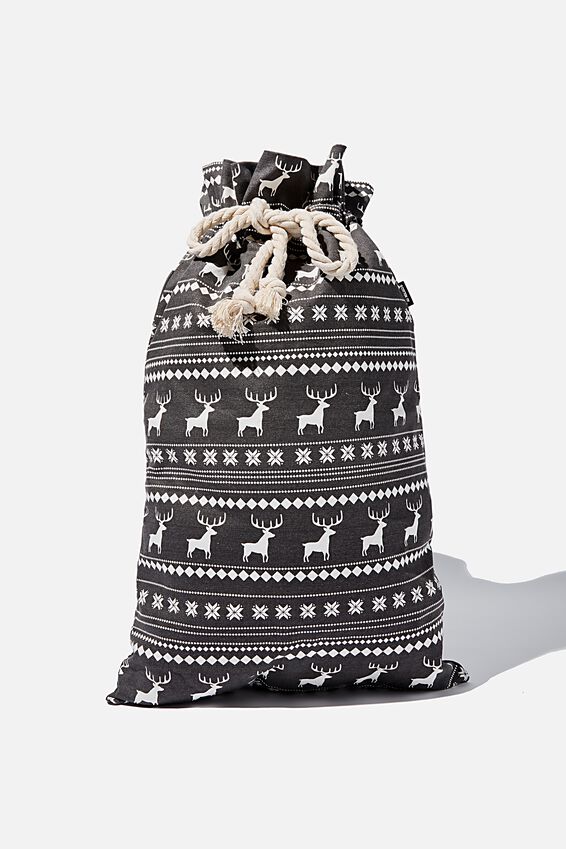 Foundation Santa Sack, BLACK MARLE REINDEER