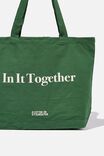 Foundation Exclusive Tote Bag, IN IT TOGETHER/HERITAGE GREEN