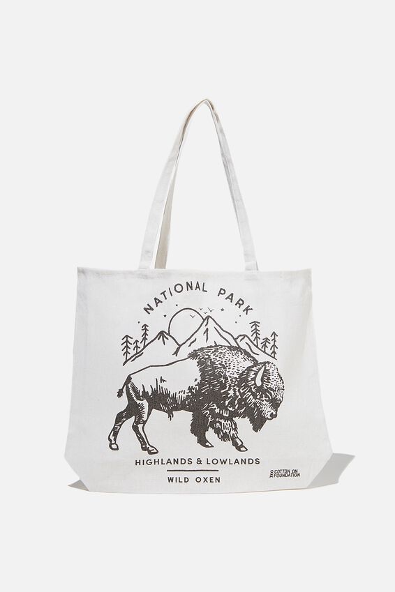 Typo Difference Tote Bag, OXEN NATIONAL PARK