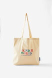 Born This Way Foundation Tote Bag, A KINDER WORLD/PALE YELLOW - alternate image 1