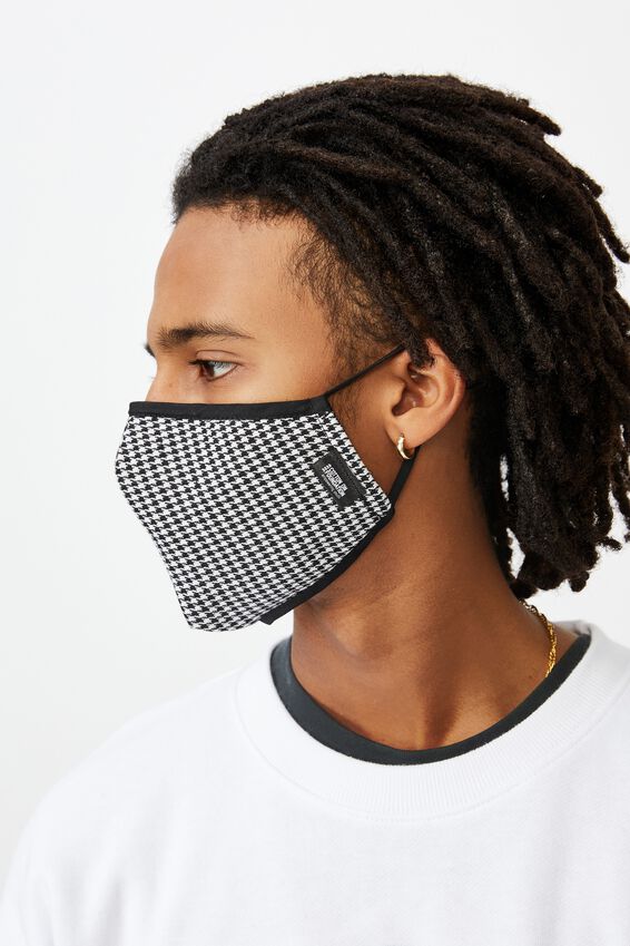 Foundation Face Mask, HOUNDSTOOTH
