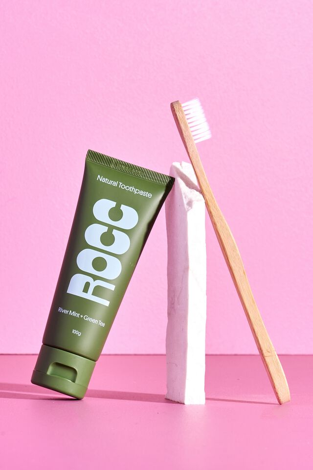 Rocc Natural Toothpaste, MINT & GREEN TEA
