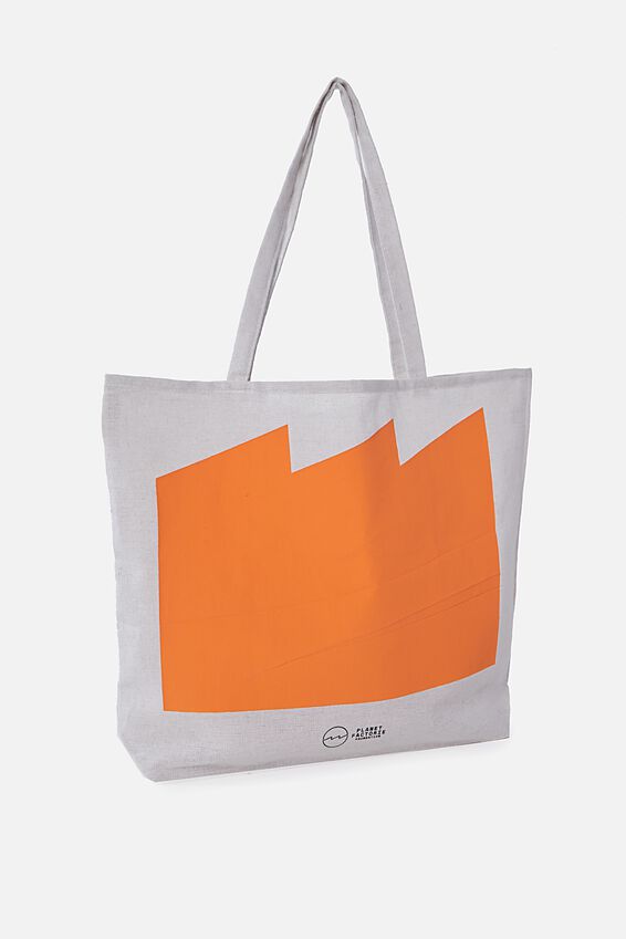 Pf Foundation Tote Bags, ORANGE FULL WAVE