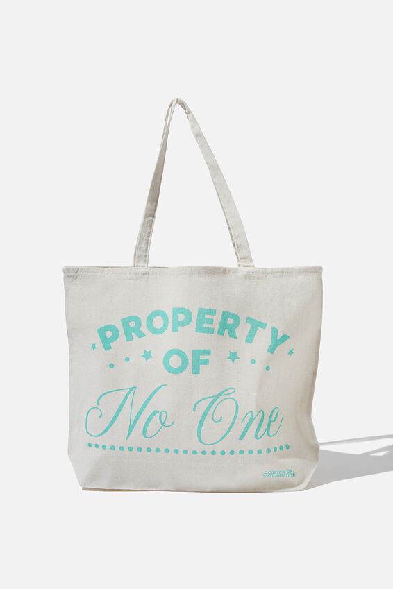 Typo Difference Tote Bag, PROPERTY OF NO ONE