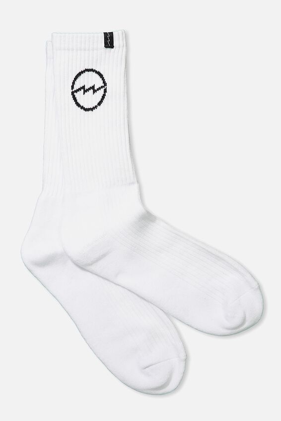 Foundation Rib Sock, WHITE_PLANET