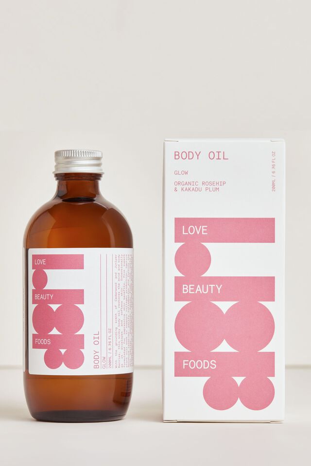 Love Beauty Foods Body Oil, GLOW