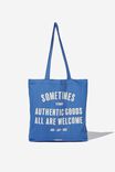 Foundation Adults Organic Tote Bag, BLUE AUTHENTIC GOODS
