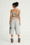 Baggy Track Short, NTN GREY MARLE/CROSSES - example image 3