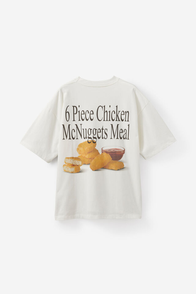 Mcdonalds Box Fit Tshirt, LCN MCD CLOUD/6 PIECE NUGGETS