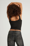 Authentics Scoop Rib Tank, BLACK - alternate image 3