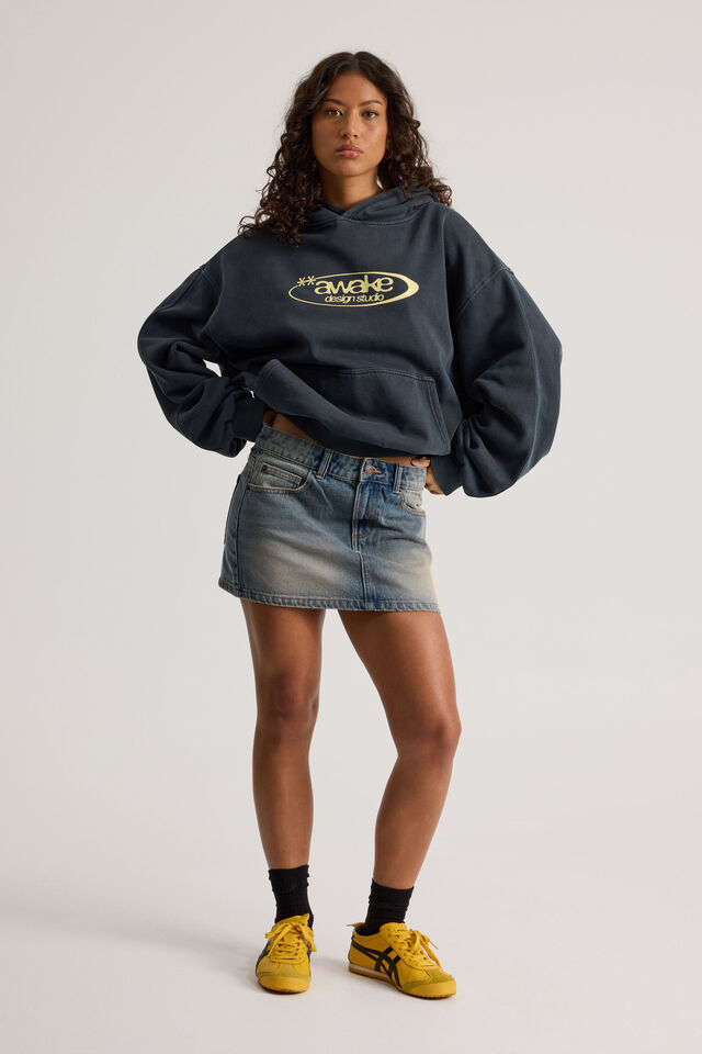 Everyday Denim Skirt, WASHED OUT BLUE
