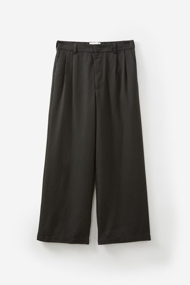 Open Gallery Tailored Pant, CHARCOAL PINSTRIPE