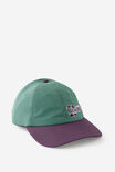Half Half Two Tone Cap, HH WASHED JADE DEEP GRAPE - alternate image 1