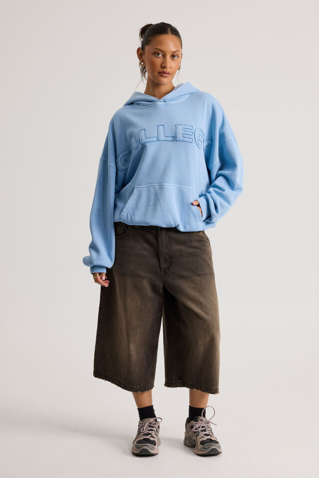 Open Gallery Hoodie, OG WASHED BLUE MIST/GALLERY HEADLINE