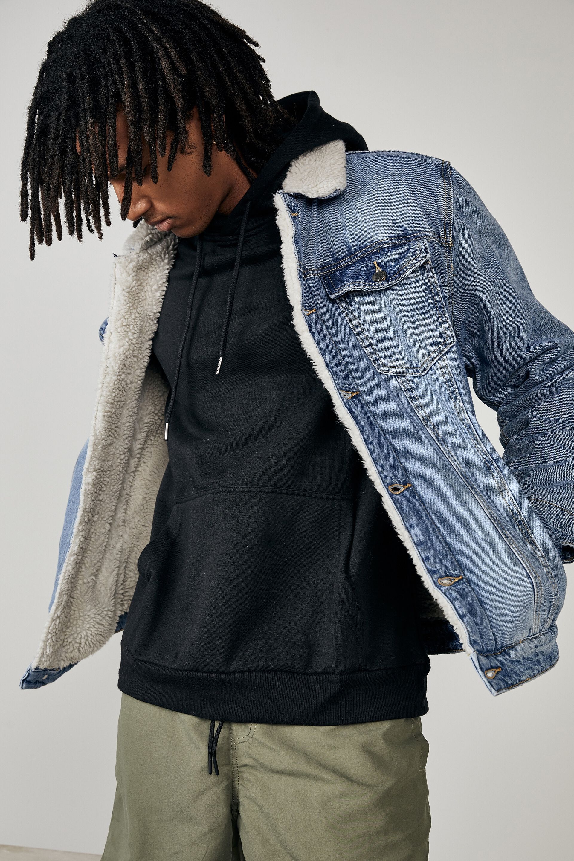 Factorie sherpa jacket clearance