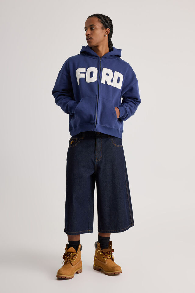 Ford Zip Thru Hoodie, LCN FOR AIR FORCE BLUE/FORD SUPERSCRIPT