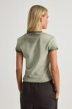 Fitted Graphic Tee, KHAKI/ANGEL - alternate image 3