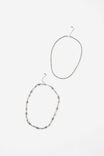Notion Barbwire Necklace, SILVER - example image 1