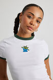 Lcn Toy Story Fitted Baby Tee, LCN DIS WHITE/ALIEN - alternate image 4
