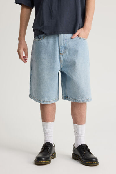 Half Half Classico Denim Short, CLEAN BLEACH