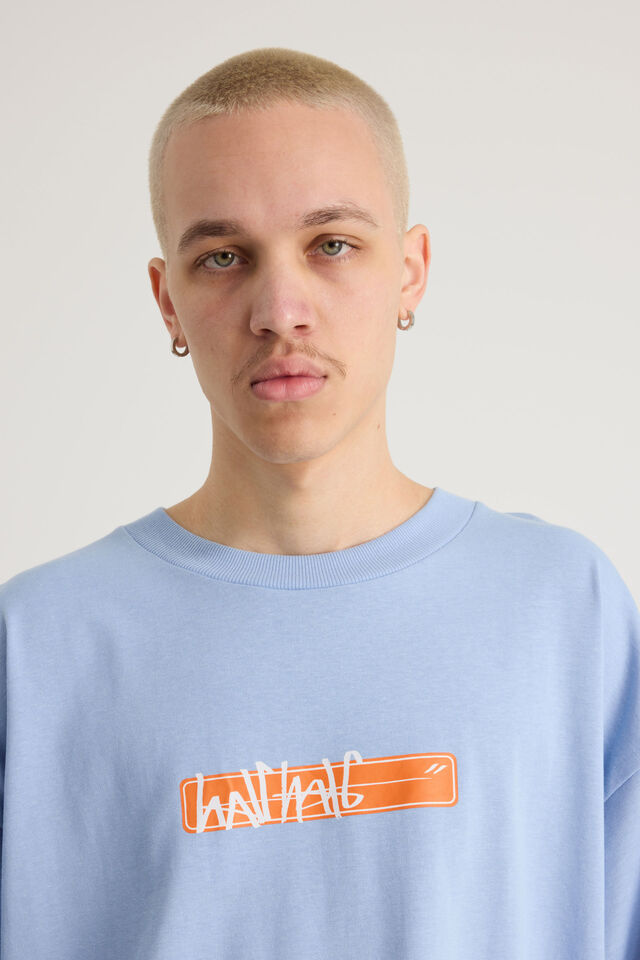 Half Half Heavyweight Box Fit Graphic Tshirt, HH CAROLINA BLUE/HALF HALF AMBUSH