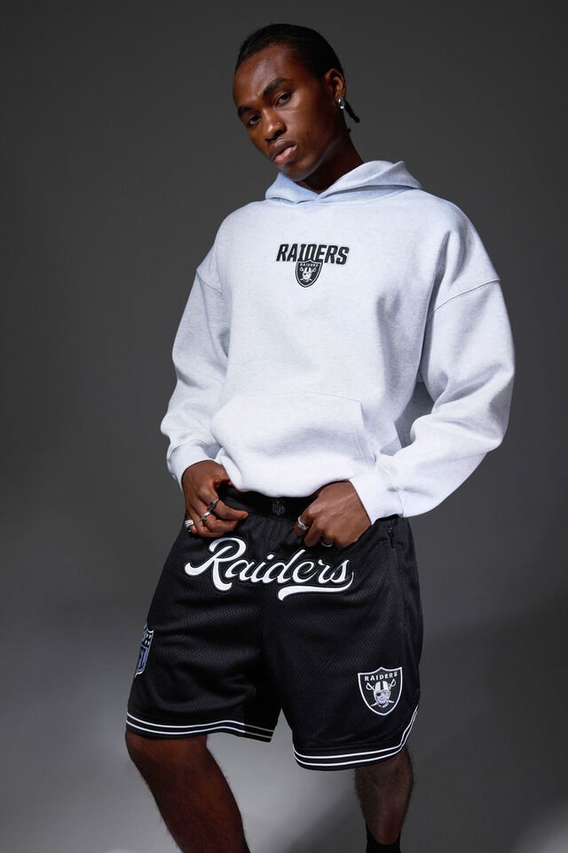 Nfl Hoodie, LCN NFL SILVER MARLE/RAIDERS DYSTOPIA SUPERSC