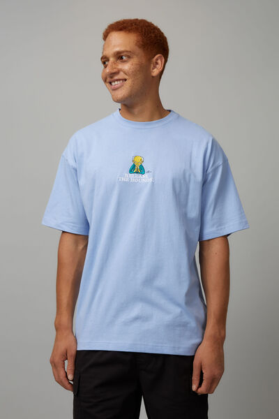 Oversized Simpsons T Shirt, LCN SIM CAROLINA BLUE/MR BURNS