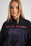 Lcn Music Slouchy Hoodie, LCN BRA BLACK/BILLIE  EILISH - alternate image 4