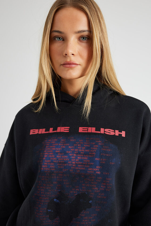 Lcn Music Slouchy Hoodie, LCN BRA BLACK/BILLIE  EILISH