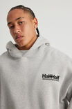 Half Half Hoodie, HH GREY MARLE/HARDWARE - alternate image 4