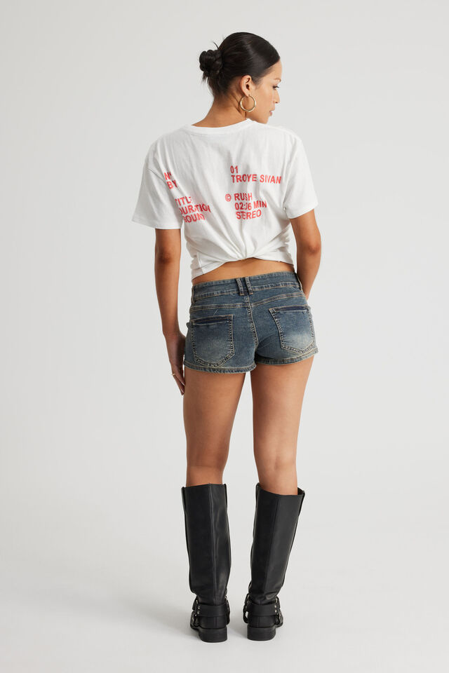 Tumblr Low Rise Booty Short, WORKSHOP BLUE