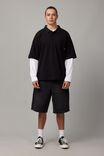 Oversized Polo, BLACK - alternate image 3