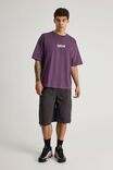 Half Half Box Fit Graphic T Shirt, HH GRAPE/HALF HALF HARDWARE - alternate image 2