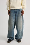 Half Half El Grande Baggy Jean, TIDAL BLUE/OIL WASH - alternate image 2