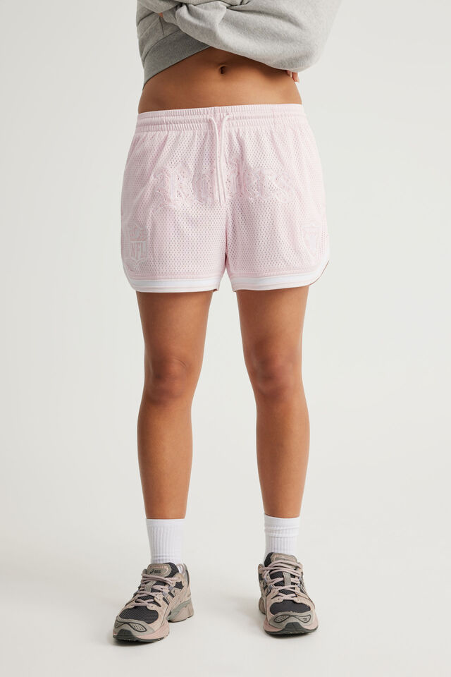 Lcn Nfl Field Short, LCN NFL PINK/WHITE/RADIERS LACE
