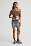 One Shoulder Graphic Tee, MUD/72 - alternate image 2