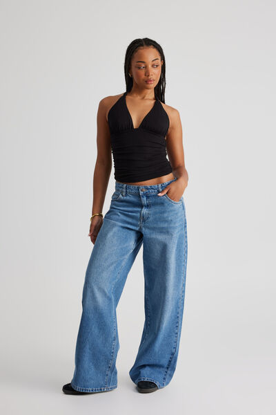 Mid Rise Baggy Jean, TEXAS BLUE