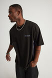 Half Half Box Fit Panelled Tee, HH BLACK/COLD HARBOUR TREKKER - example image 4
