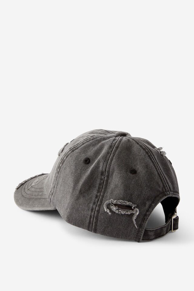 Lcn Ford Distressed Dad Cap, LCN DISTRESSED BLACK FORD LOGO