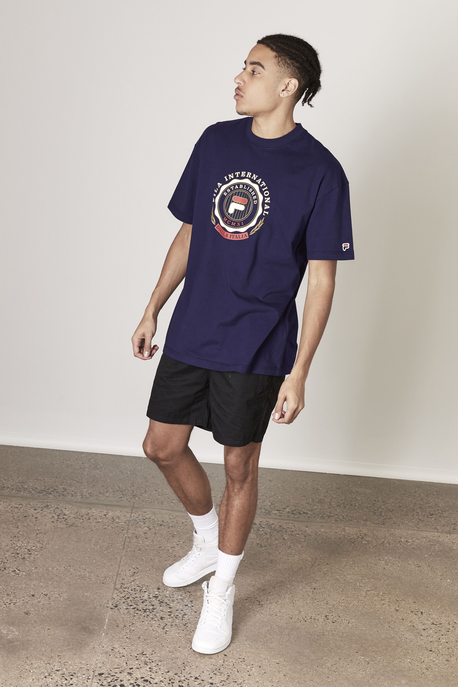 fila tri color tee