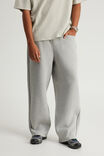 Baggy Trackpant, HH GREY MARLE/BLACK PIPING - alternate image 2