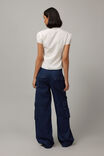 Lexi Baggy Cargo Jean, NAVY PINSTRIPE - alternate image 3