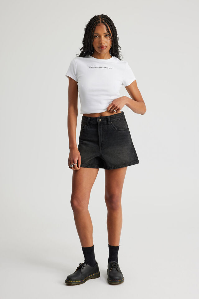 90 S Classic Denim Short, MAGNETIC BLACK