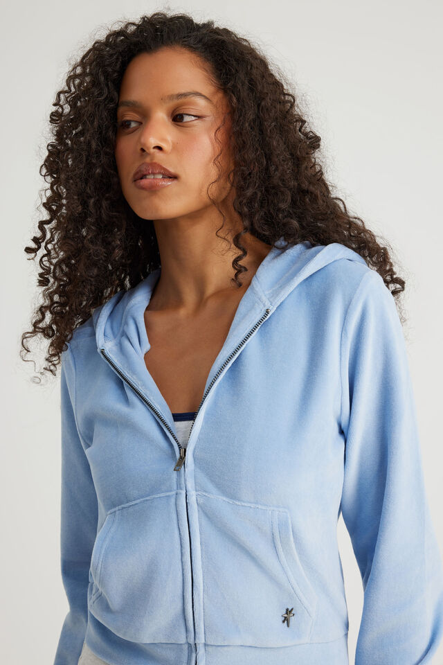 Notion Velour Zip Through, NTN BLUE MIST