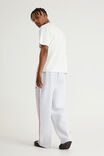Barrel Leg Track Pant, OG SILVER MARLE/RED PIPING - example image 3
