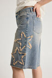 Mega Baggy Jort, PINK STATIC_STAR - alternate image 4
