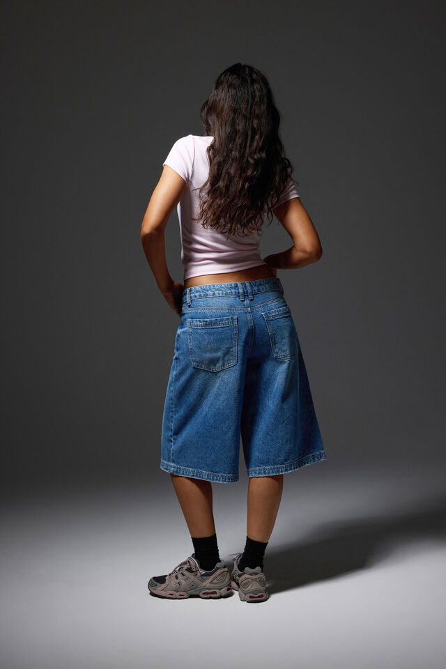 Mega Baggy Jort, SUMMER SEA BLUE